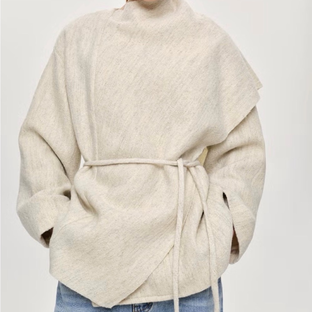 Source Unknown Cream Women's Poncho